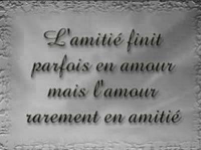 amitié->amour